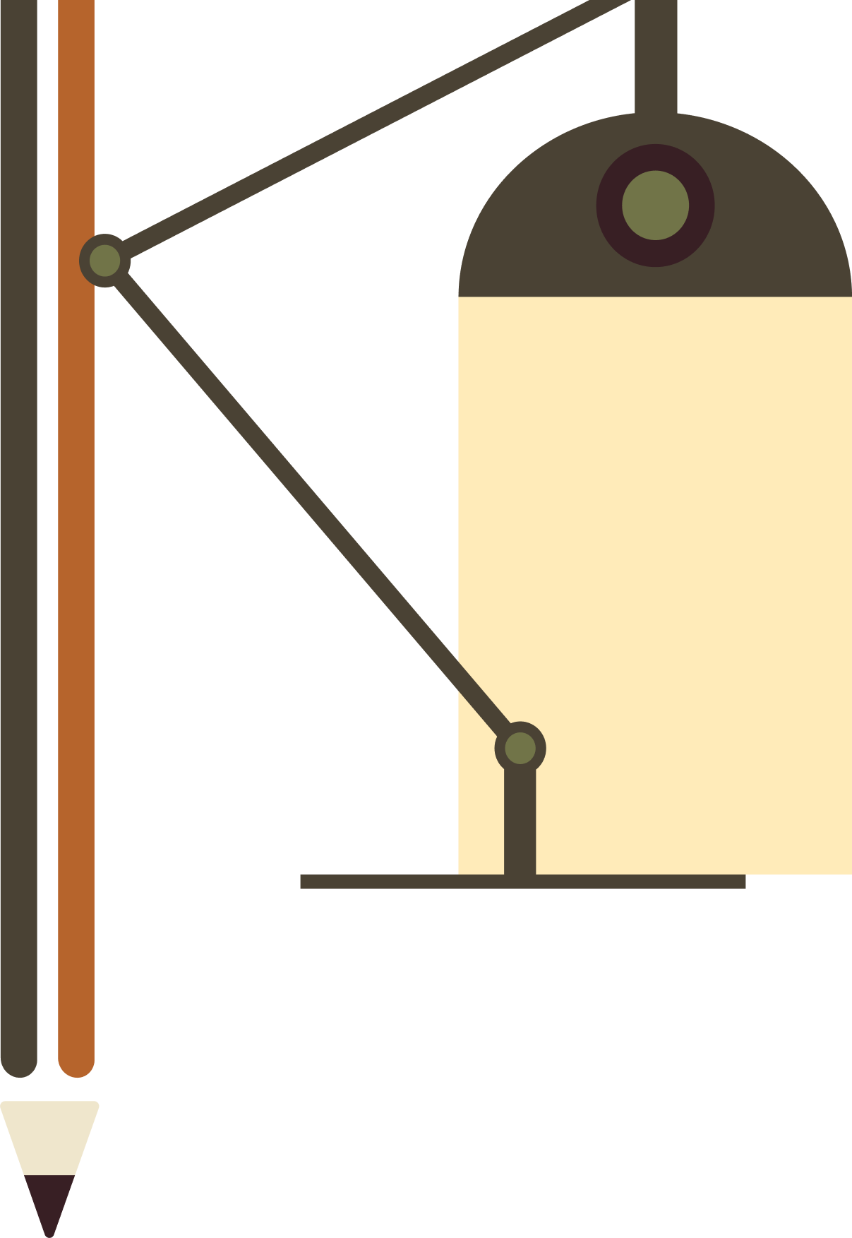 pensil & lampu